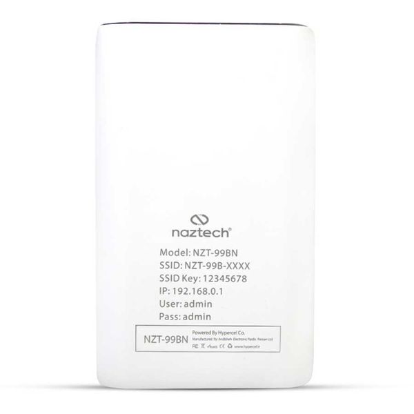 مودم 4G قابل حمل نزتک مدل NZT-99BN – پشتیبانی از سیمکارت، باتری داخلی، اتصال پایدار
