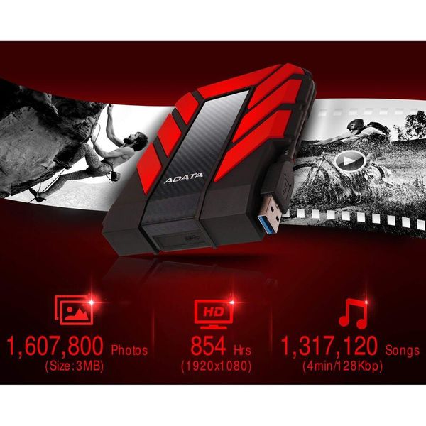هارد اکسترنال ای دیتا مدل HD710 Pro ظرفیت یک ترابایت دارای رابط USB Type-A 3.1(گارانتی 36 ماهه آونگ)