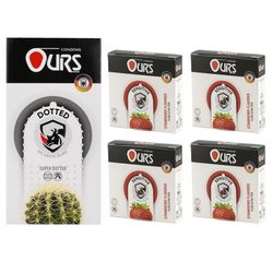 کاندوم خاردار اورز مدل Dotted بسته 12 عددی به همراه کاندوم اورز مدل Sensitive چهار بسته 3 عددی