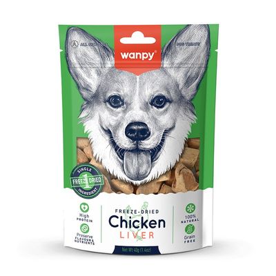 تشویقی ونپی با طعم جگر مرغ / Wanpy freeze-dried chicken liver
