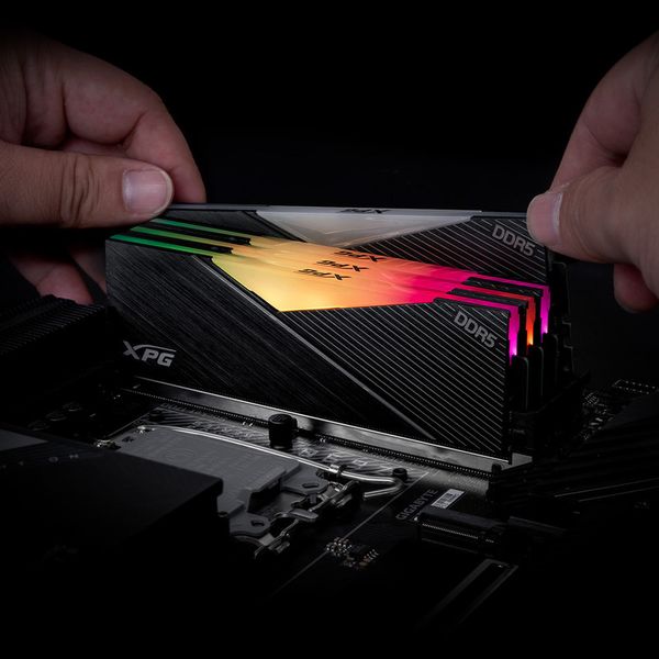 RAM ADATA XPG LANCER RGB BLACK DRAM MODULE 32GB DDR5 5200MHz CL38