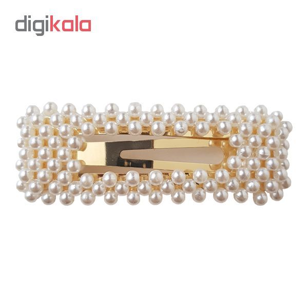 گیره مو زنانه طرح مروارید کد 9854