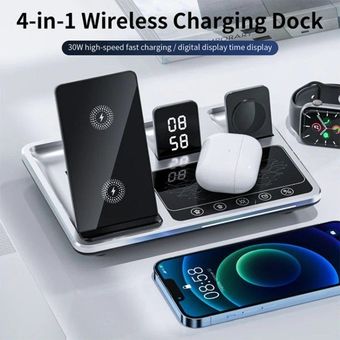 شارژر وایرلس گرین لاین مدل 4 در 1 (Green Lion 4in1 Wireless Charging Station)