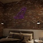 چراغ نئونی دیواری طرح سگ