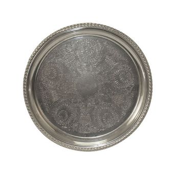 سینی برنجی راجرز اند سان مدل گل ویکتوریا طرح نوربیلن کد U.S