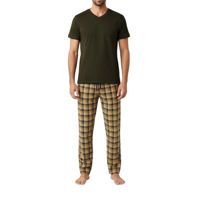 ست تی‌شرت آستین کوتاه و شلوار راحتی مردانه مدل MDSS-CH4833