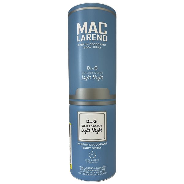 اسپری بدن مردانه مک لارنو مدل Light Blue حجم 200 میلی لیتر