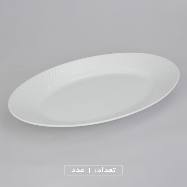 سرویس غذاخوری 28 پارچه چینی زرین ایران سری رادیانس مدل White 2 درجه عالی