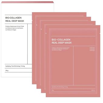 ماسک صورت کلاژن مدل بیوکلاژن مناسب برای انواع پوست وزن 34 گرم بسته 4 عددی