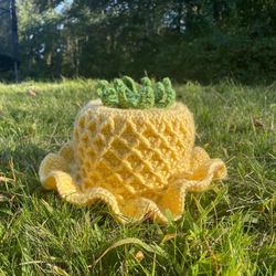 کلاه بافتنی طرح آناناس