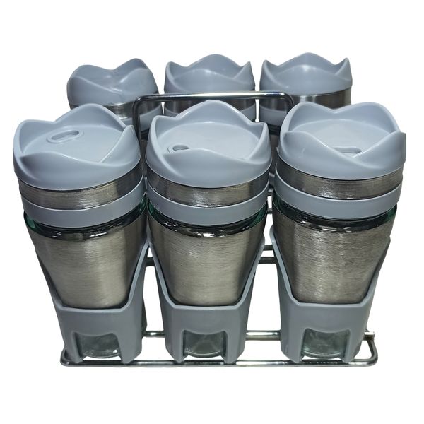 ست جا ادویه 7 پارچه کاپریس مدل فلورا کد 06