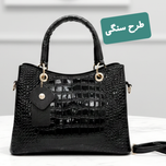 کیف مجلسی ورنی زنانه مدل آویز لوزی