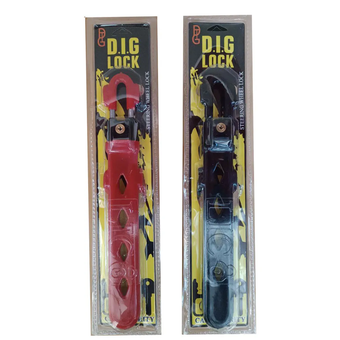 قفل فرمان دوبل برند دیگلاک وارداتی سنگین با کلید ستاره ای چپ