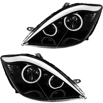 چراغ جلو اسپرت تیبا مدل Angry سفید بدون موتور دو عددی