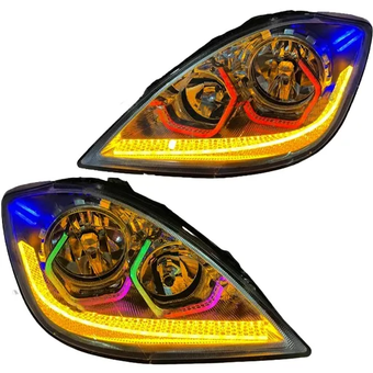 چراغ جلو اسپرت تیبا مدل 3D هگزا فول کالر (بلوتوثی) راهنما دار داخل فابریک بدون موتور دو عددی