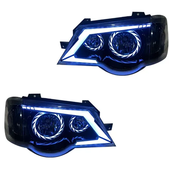 چراغ جلو اسپرت پراید 132 مدل TURBO سفید داخل مشکی بدون موتور دو عددی