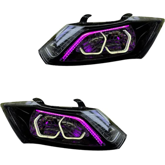 چراغ جلو اسپرت کوییک مدل 3D-WILD-WP سفید بنفش داخل فابریک بدون موتور دو عددی