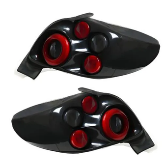 چراغ عقب اسپرت پژو 206 طرح هلا (چپ و راست) قرمز دودی