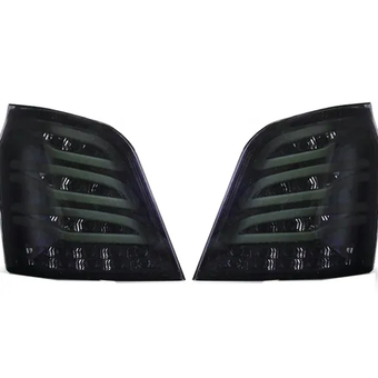 چراغ عقب اسپرت پراید 111 طرح s500 (چپ و راست) تمام دودی