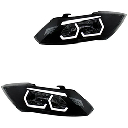 چراغ جلو اسپرت کوییک مدل M3-W سفید بدون موتور دو عددی