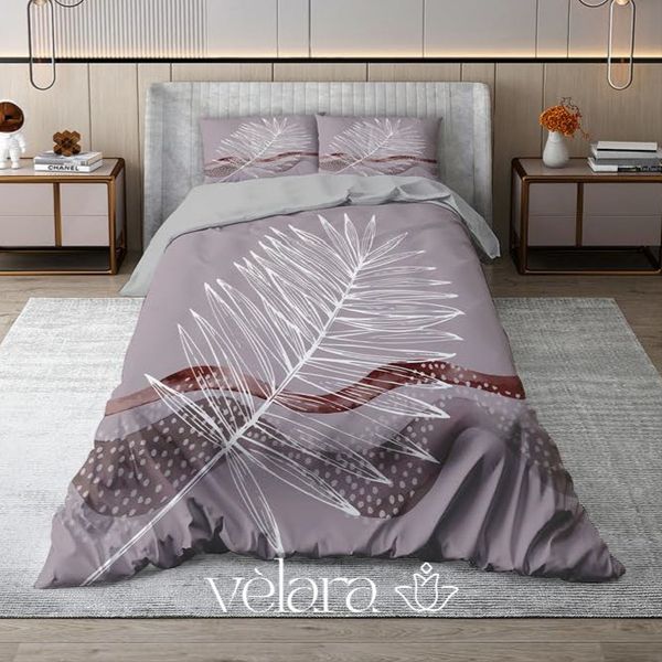 سرویس روتختی پارچه ترک برند ولارا طرح گل و گیاه کد R 110