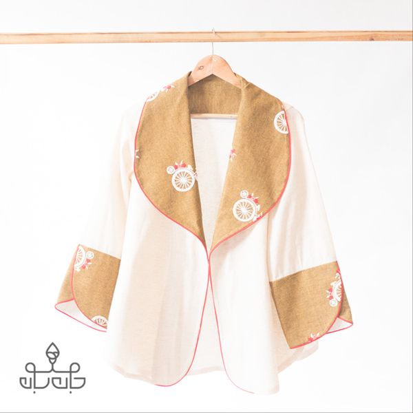 مانتو یقه طرح دار