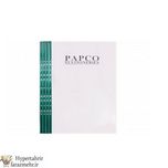 پوشه کیسه ای -کاور پاپکو  (papco) بی رنگ سایز  A3 کد  11-A3  نوار  رنگبندی (سفید-زرد پرتقالی-قرمز-سبز-آبی-مشکی )