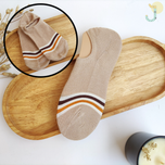 جوراب زیر قوزکی کبریتی زنانه میکس کرم و قهوه ای برند وارداتی