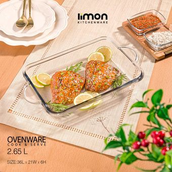 تابه مستطیل 2.65 لیتر لیمون