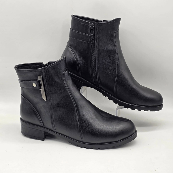 نیم بوت زیپی سگکدار