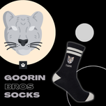 جوراب ساقدار کش انگلیسی یونیسکس گورین گلدوزی برند دومینو