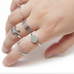 پک 5 عددی انگشتر گربه استیل