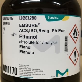 اتانول آزمایشگاهی با خلوص بالا | Merck EMSURE® | UN1170 | حجم 2.5 لیتر(خوراکی)