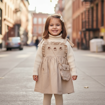 سارافون و کیف دخترانه مدل بابونه