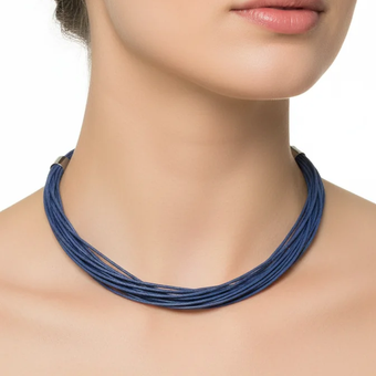 گردنبند چوکر آبی سلطنتی