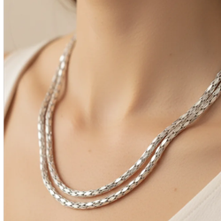 گردنبند دو لاین دبل الگانس