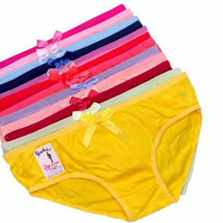 شورت زنانه نخی ساده تی‌شین سایز بزرگ 4XL جین 12 عددی (رنگبندی رندوم)