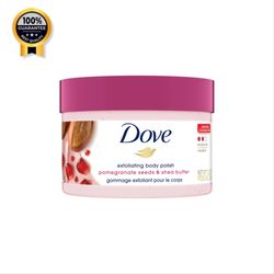 اسکراب لایه بردار بدن داو Dove اورجینال انار و شی باتر حجم 298 گرم