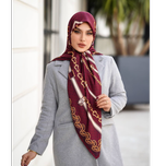 روسری ابریشم توییل طرح زنجیر