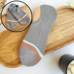 جوراب زیر قوزکی کبریتی زنانه میکس طوسی و نارنجی برند وارداتی