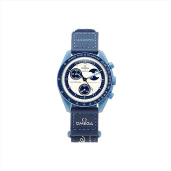ساعت مچی امگا سواچ آبی مون فیس ماموریت به فضا MISSION TO THE SUPER BLUE MOONPHASE