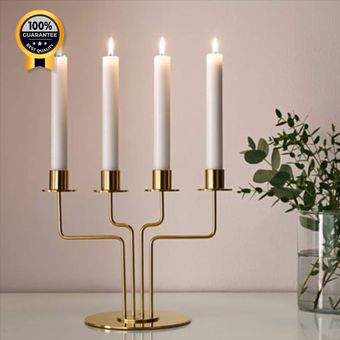 شمعدان طلایی ایکیا IKEA مدل PARLBAND