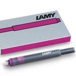 کاتریج (فشنگی) خودنویس لامی(Lamy) کد T10 بسته 5 تایی حجم (مشکی-آبی-قرمز-سبز-نارنجی-زرد-صورتی-فیروزه ای -بنفش-سرمه ای )