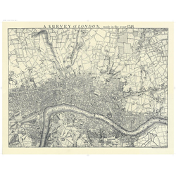 نقشه لندن  1745  London 1745