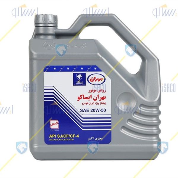 روغن موتور : API : SJ -20W50-4 Litres