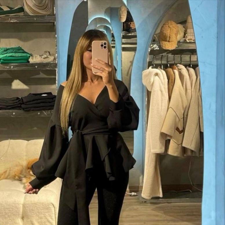 بلوز مجلسی مزونی زنانه طرح زارا کمرکلوش در 6 رنگ