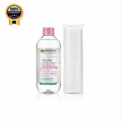 میسلارواتر گارنیر Garnier اورجینال پوست حساس با پد هدیه حجم 400 میل