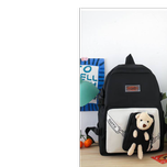 ست کیف وکوله 4 تیکه وارداتی جنس برزنت ضدآب.... کوله‌پشتی چهار‌تکه عروسکی «TeddyBag ستاره‌ای