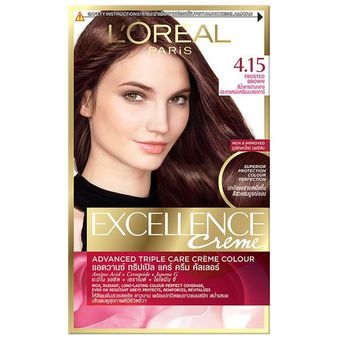 کیت رنگ موی لورال Loreal Excellence شماره 4.15 رنگ Frosted Brown