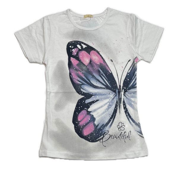 تی شرت طرح پروانه